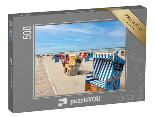 puzzleYOU: Puzzle 500 Teile „Strandkörbe an einem Sandstrand mit blauem Himmel, Langeoog, Niedersachsen“ – aus der Puzzle-Kollektion Langeoog puzzleYOU: Puzzle 500 Teile „Strandkörbe an einem Sandstrand mit blauem Himmel, Langeoog, Niedersachsen“ – aus der Puzzle-Kollektion Langeoog von puzzleYOU