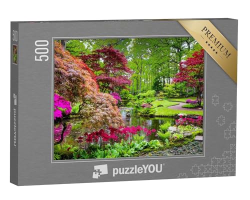 puzzleYOU: Puzzle 500 Teile „Traditioneller japanischer Garten in Den HAAG“ – aus der Puzzle-Kollektion Flora, Garten, Pflanzen, Blumen & Pflanzen von puzzleYOU