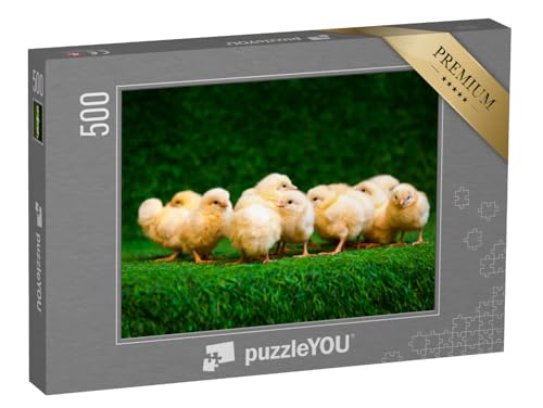 puzzleYOU: Puzzle 500 Teile „Viele kleine gelbe Küken“ – aus der Puzzle-Kollektion Tiere von puzzleYOU