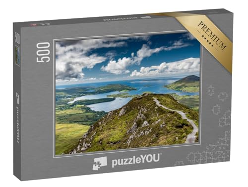 puzzleYOU: Puzzle 500 Teile „Wanderweg im Connemara National Park, Irland“ – aus der Puzzle-Kollektion Irland von puzzleYOU
