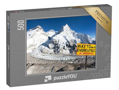 puzzleYOU: Puzzle 500 Teile „Wegweiser zum Mount Everest Basislager, Nepal“ – aus der Puzzle-Kollektion Everest puzzleYOU: Puzzle 500 Teile „Wegweiser zum Mount Everest Basislager, Nepal“ – aus der Puzzle-Kollektion Everest von puzzleYOU