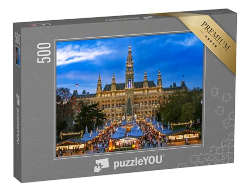 puzzleYOU: Puzzle 500 Teile „Weihnachtsmarkt in Wien, winterliches Motiv“ – aus der Puzzle-Kollektion Wien, Österreich puzzleYOU: Puzzle 500 Teile „Weihnachtsmarkt in Wien, winterliches Motiv“ – aus der Puzzle-Kollektion Wien, Österreich von puzzleYOU