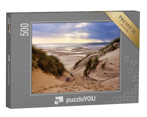 puzzleYOU: Puzzle 500 Teile „Wunderschöne Dünen am Strand von Amrum, Deutschland“ – aus der Puzzle-Kollektion Amrum, Nordsee von puzzleYOU
