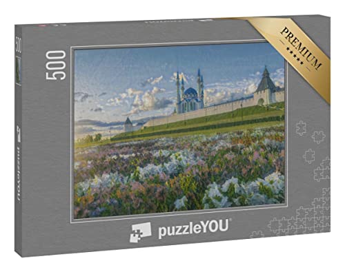 puzzleYOU: Puzzle 500 Teile „im Kunst-Stil von Claude Monet - Blumen im Kasaner Kreml - Puzzle-Kollektion Künstler & Gemälde“ von puzzleYOU