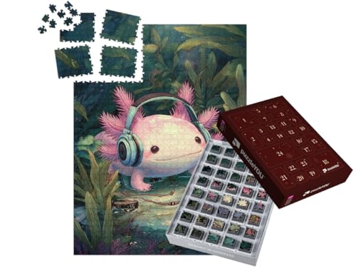 puzzleYOU: Puzzle-Adventskalender | „Axolotl beim Musik hören“ – aus der Puzzle-Kollektion Unterwasser, Fische & Wassertiere puzzleYOU: Puzzle-Adventskalender | „Axolotl beim Musik hören“ – aus der Puzzle-Kollektion Unterwasser, Fische & Wassertiere von puzzleYOU