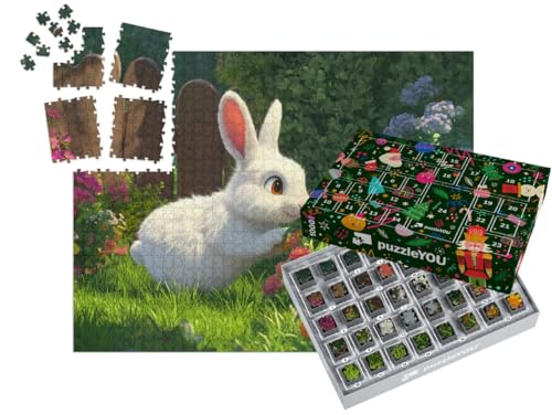 puzzleYOU: Puzzle-Adventskalender | „Das kleine Kaninchen im Blumengarten“ – aus der Puzzle-Kollektion Kinderpuzzle puzzleYOU: Puzzle-Adventskalender | „Das kleine Kaninchen im Blumengarten“ – aus der Puzzle-Kollektion Kinderpuzzle von puzzleYOU