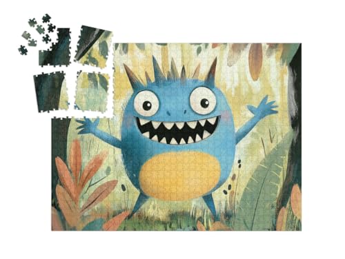 puzzleYOU: Puzzle-Adventskalender | „Das niedliche Blaue Monster aus dem Wald“ – aus der Puzzle-Kollektion Kinderpuzzle puzzleYOU: Puzzle-Adventskalender | „Das niedliche Blaue Monster aus dem Wald“ – aus der Puzzle-Kollektion Kinderpuzzle von puzzleYOU