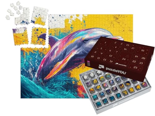 puzzleYOU: Puzzle-Adventskalender | „Der Bunte Tanz des Delfins“ puzzleYOU: Puzzle-Adventskalender | „Der Bunte Tanz des Delfins“ von puzzleYOU