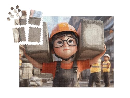 puzzleYOU: Puzzle-Adventskalender | „Der kleine, fleißige Bauarbeiter“ – aus der Puzzle-Kollektion Kinderpuzzle puzzleYOU: Puzzle-Adventskalender | „Der kleine, fleißige Bauarbeiter“ – aus der Puzzle-Kollektion Kinderpuzzle von puzzleYOU