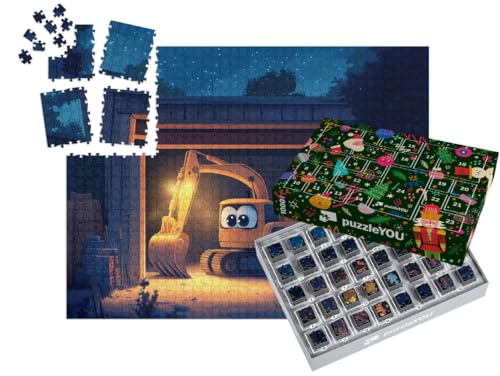 puzzleYOU: Puzzle-Adventskalender | „Der kleine Bagger geht schlafen“ – aus der Puzzle-Kollektion Kinderpuzzle puzzleYOU: Puzzle-Adventskalender | „Der kleine Bagger geht schlafen“ – aus der Puzzle-Kollektion Kinderpuzzle von puzzleYOU
