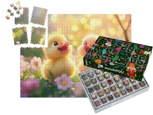 puzzleYOU: Puzzle-Adventskalender | „Die kleinen Küken entdecken den Frühling“ – aus der Puzzle-Kollektion Kinderpuzzle puzzleYOU: Puzzle-Adventskalender | „Die kleinen Küken entdecken den Frühling“ – aus der Puzzle-Kollektion Kinderpuzzle von puzzleYOU