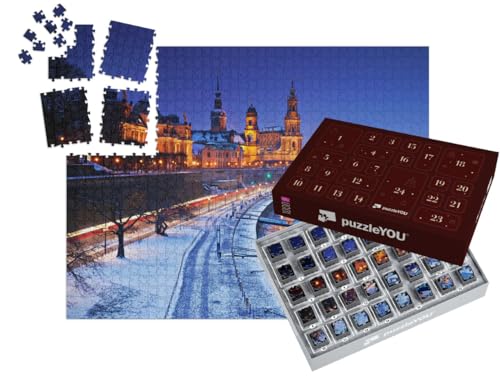 puzzleYOU: Puzzle-Adventskalender | „Dresden im Schnee“ von puzzleYOU
