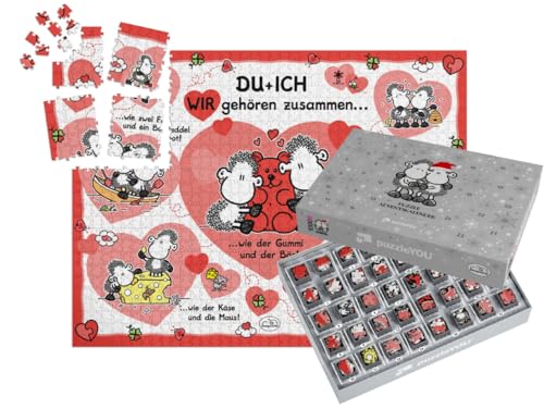 puzzleYOU: Puzzle-Adventskalender | „Du und Ich – wir gehören zusammen!“ von puzzleYOU