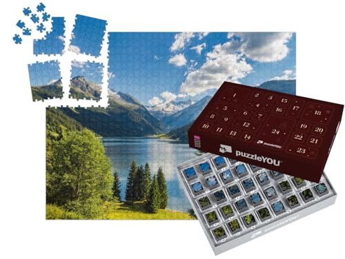 puzzleYOU: Puzzle-Adventskalender | „Durlassboden-Stausee in den Zillertaler Alpen, Österreich“ – aus der Puzzle-Kollektion Berge & Täler puzzleYOU: Puzzle-Adventskalender | „Durlassboden-Stausee in den Zillertaler Alpen, Österreich“ – aus der Puzzle-Kollektion Berge & Täler von puzzleYOU