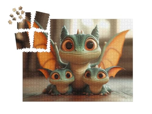 puzzleYOU: Puzzle-Adventskalender | „Eine kleine Drachenfamilie“ – aus der Puzzle-Kollektion Kinderpuzzle puzzleYOU: Puzzle-Adventskalender | „Eine kleine Drachenfamilie“ – aus der Puzzle-Kollektion Kinderpuzzle von puzzleYOU