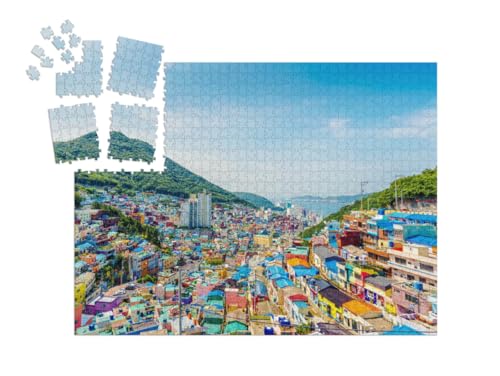 puzzleYOU: Puzzle-Adventskalender | „Gamcheon Culture Village, Busan, Südkorea“ von puzzleYOU