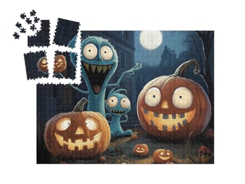 puzzleYOU: Puzzle-Adventskalender | „Gruselige Schattenwesen in der Halloween-Nacht“ – aus der Puzzle-Kollektion Kinderpuzzle puzzleYOU: Puzzle-Adventskalender | „Gruselige Schattenwesen in der Halloween-Nacht“ – aus der Puzzle-Kollektion Kinderpuzzle von puzzleYOU