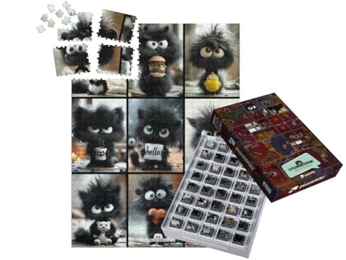 puzzleYOU: Puzzle-Adventskalender | „LITTLEMONSTERTIME: Black Monster Collage“ puzzleYOU: Puzzle-Adventskalender | „LITTLEMONSTERTIME: Black Monster Collage“ von puzzleYOU
