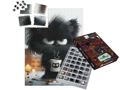 puzzleYOU: Puzzle-Adventskalender | „LITTLEMONSTERTIME: Joe“ – aus der Puzzle-Kollektion Illustrationen, Kunst & Fantasy von puzzleYOU