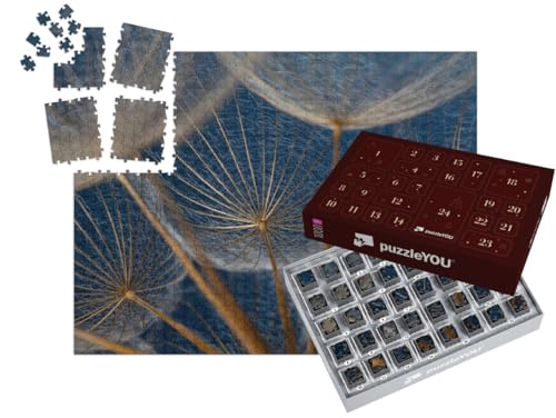 puzzleYOU: Puzzle-Adventskalender | „Makroaufnahme: Elemente Einer Pusteblume“ – aus der Puzzle-Kollektion Flora, Pflanzen, Blumen & Pflanzen von puzzleYOU