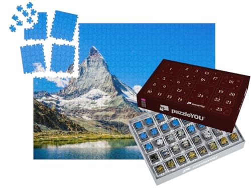 puzzleYOU: Puzzle-Adventskalender | „Matterhorn“ – aus der Puzzle-Kollektion Landschaft, Matterhorn, Berge & Täler von puzzleYOU