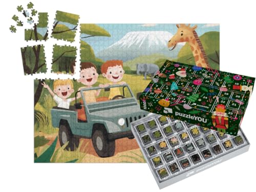 puzzleYOU: Puzzle-Adventskalender | „Safari-Abenteuer“ – aus der Puzzle-Kollektion Kinderpuzzle puzzleYOU: Puzzle-Adventskalender | „Safari-Abenteuer“ – aus der Puzzle-Kollektion Kinderpuzzle von puzzleYOU