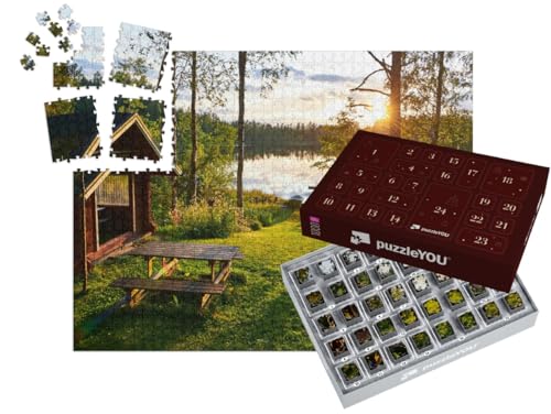 puzzleYOU: Puzzle-Adventskalender | „Seen in Finnland“ von puzzleYOU