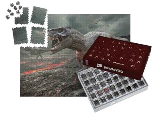 puzzleYOU: Puzzle-Adventskalender | „T-Rex Dinosaurier 3D Illustration“ puzzleYOU: Puzzle-Adventskalender | „T-Rex Dinosaurier 3D Illustration“ von puzzleYOU