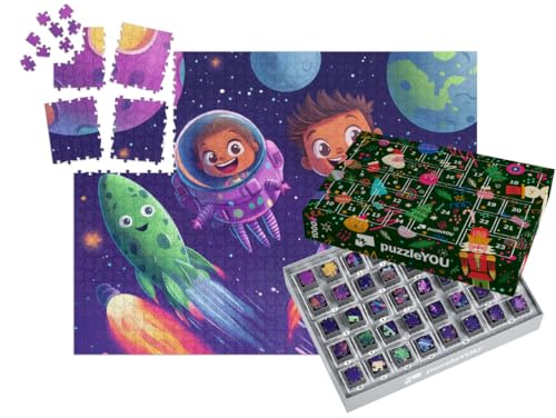 puzzleYOU: Puzzle-Adventskalender | „Weltraumgeschichten für kleine Entdecker“ – aus der Puzzle-Kollektion Kinderpuzzle puzzleYOU: Puzzle-Adventskalender | „Weltraumgeschichten für kleine Entdecker“ – aus der Puzzle-Kollektion Kinderpuzzle von puzzleYOU