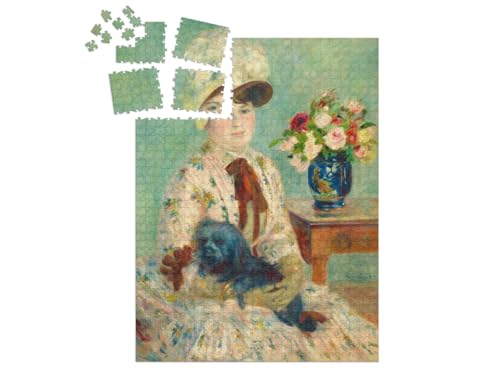 puzzleYOU: SMART Sorted® | Puzzle 1000 Teile leicht gemacht „Auguste Renoir - Mlle Charlotte Berthier“ von puzzleYOU
