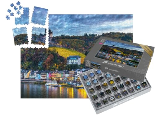 puzzleYOU: SMART Sorted® | Puzzle 1000 Teile leicht gemacht „Burg Cochem an der Mosel“ – aus der Puzzle-Kollektion Deutschland von puzzleYOU