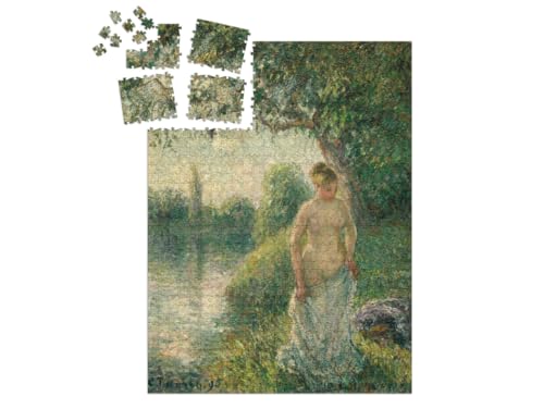 puzzleYOU: SMART Sorted® | Puzzle 1000 Teile leicht gemacht „Camille Pissarro - Der Badende“ von puzzleYOU