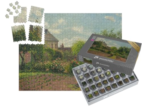puzzleYOU: SMART Sorted® | Puzzle 1000 Teile leicht gemacht „Camille Pissarro - Der Garten des Künstlers in Eragny“ von puzzleYOU