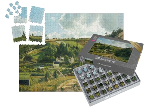 puzzleYOU: SMART Sorted® | Puzzle 1000 Teile leicht gemacht „Camille Pissarro - Jalais-Hügel, Pontoise“ von puzzleYOU