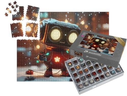 puzzleYOU: SMART Sorted® | Puzzle 1000 Teile leicht gemacht „Der kleine Schraubenzwerg und Sein Schneemann“ von puzzleYOU