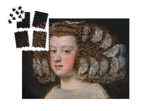 puzzleYOU: SMART Sorted® | Puzzle 1000 Teile leicht gemacht „Diego Velázquez - María Teresa (1638-1683), Infantin von Spanien“ von puzzleYOU