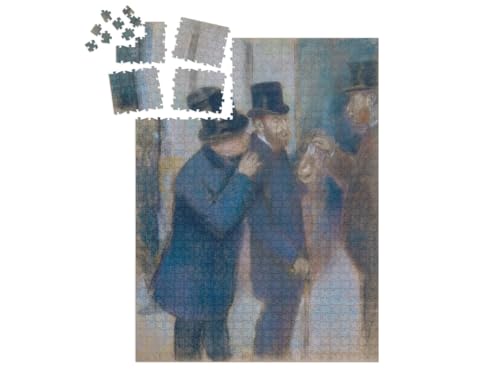 puzzleYOU: SMART Sorted® | Puzzle 1000 Teile leicht gemacht „Edgar Degas - Porträts an der Börse“ von puzzleYOU
