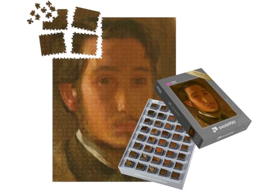 puzzleYOU: SMART Sorted® | Puzzle 1000 Teile leicht gemacht „Edgar Degas - Selbstporträt mit weißem Kragen“ von puzzleYOU