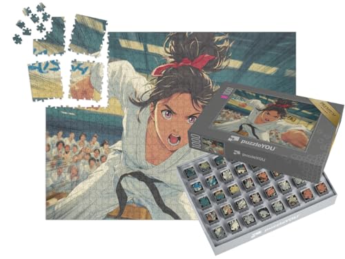 puzzleYOU: SMART Sorted® | Puzzle 1000 Teile leicht gemacht „Fäuste aus Stahl“ – aus der Puzzle-Kollektion Anime von puzzleYOU