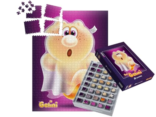 puzzleYOU: SMART Sorted® | Puzzle 1000 Teile leicht gemacht „Gelini Halloween DOTT“ von puzzleYOU