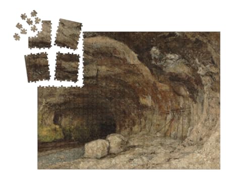 puzzleYOU: SMART Sorted® | Puzzle 1000 Teile leicht gemacht „Gustave Courbet - Grotte von Sarrazine bei Nans-Sous-Sainte-Anne“ von puzzleYOU
