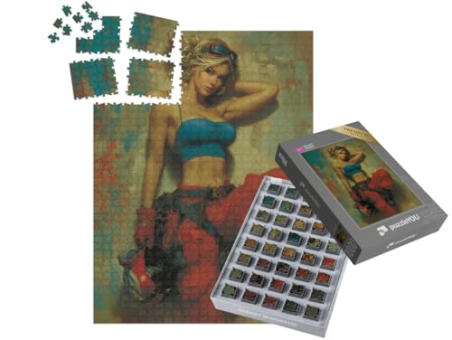 puzzleYOU: SMART Sorted® | Puzzle 1000 Teile leicht gemacht „Heldin der Flammen“ – aus der Puzzle-Kollektion Feuerwehr von puzzleYOU
