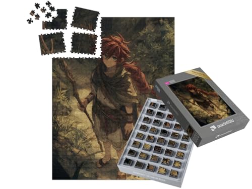 puzzleYOU: SMART Sorted® | Puzzle 1000 Teile leicht gemacht „Kriegerin der Finsternis“ – aus der Puzzle-Kollektion Anime von puzzleYOU
