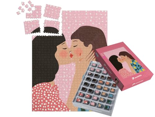 puzzleYOU: SMART Sorted® | Puzzle 1000 Teile leicht gemacht „Liebe die Keine Grenzen kennt“ von puzzleYOU