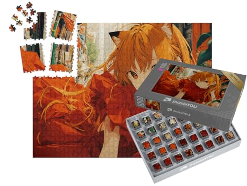 puzzleYOU: SMART Sorted® | Puzzle 1000 Teile leicht gemacht „Loderndes Herz der Anime“ – aus der Puzzle-Kollektion Anime von puzzleYOU
