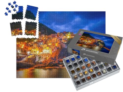 puzzleYOU: SMART Sorted® | Puzzle 1000 Teile leicht gemacht „Manarola, Italien“ von puzzleYOU