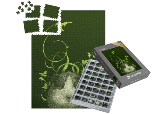 puzzleYOU: SMART Sorted® | Puzzle 1000 Teile leicht gemacht „Meerschweinchen“ von puzzleYOU