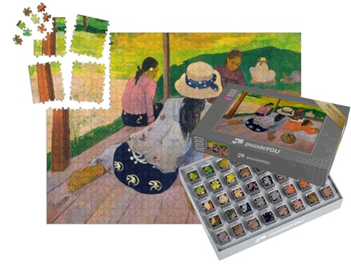 puzzleYOU: SMART Sorted® | Puzzle 1000 Teile leicht gemacht „Paul Gauguin - Die Siesta“ von puzzleYOU