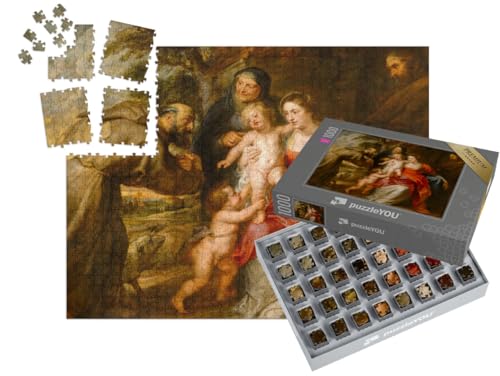 puzzleYOU: SMART Sorted® | Puzzle 1000 Teile leicht gemacht „Peter Paul Rubens - Die Heilige Familie“ von puzzleYOU
