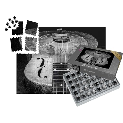 puzzleYOU: SMART Sorted® | Puzzle 1000 Teile leicht gemacht „Resonator-Gitarre 1932“ – aus der Puzzle-Kollektion Musik, Menschen von puzzleYOU